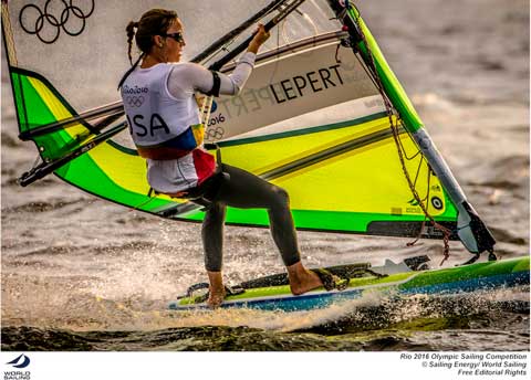 Marion Lepert - USA Women's RS:X. Photo credit & © credit Sailing Energy / World Sailing.